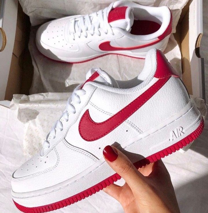 Nike - AF1 Red And White